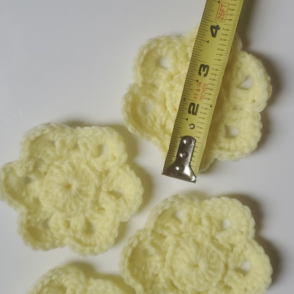 Handmade Flower Drink Hot/Cold Coasters-Set of 4 - Picture 4 of 5